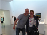 Longstanding chum of Manchester's contemporary art collectors, Mark Doyle with Joan Gem at the Hepworth, Wakefield. A lovely surprise to bump into him!
